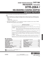 Yamaha HTR-2064 - Service Manual 